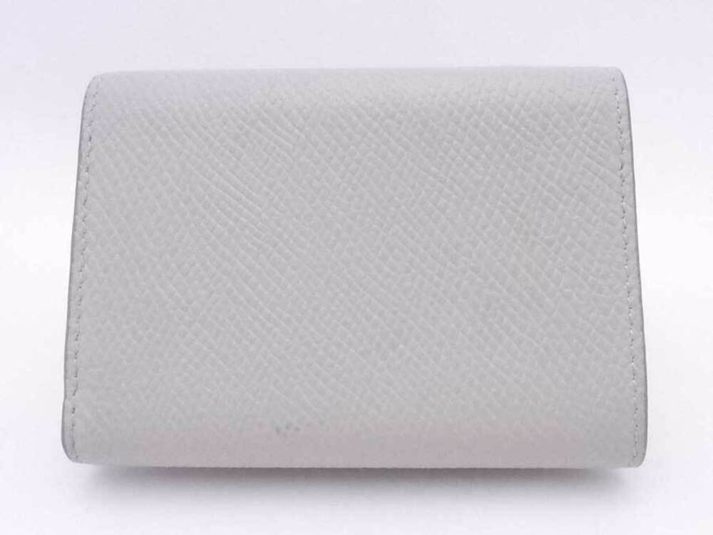 Celine Compact Gray Wallet Leather Tri Blue fold Gray Blue